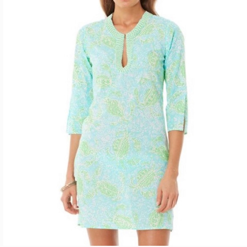 Lilly Pulitzer Courtney beaded crab print dress or tunic